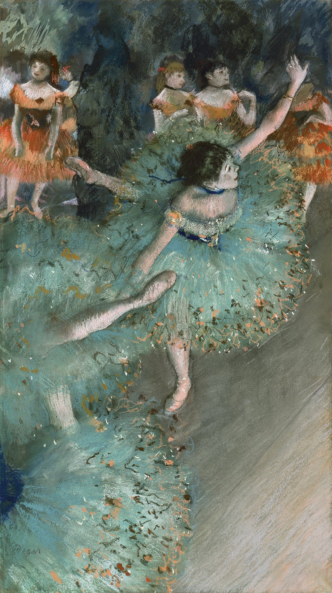 Ballerina Balancing (Green Ballerina) - Edgar Degas