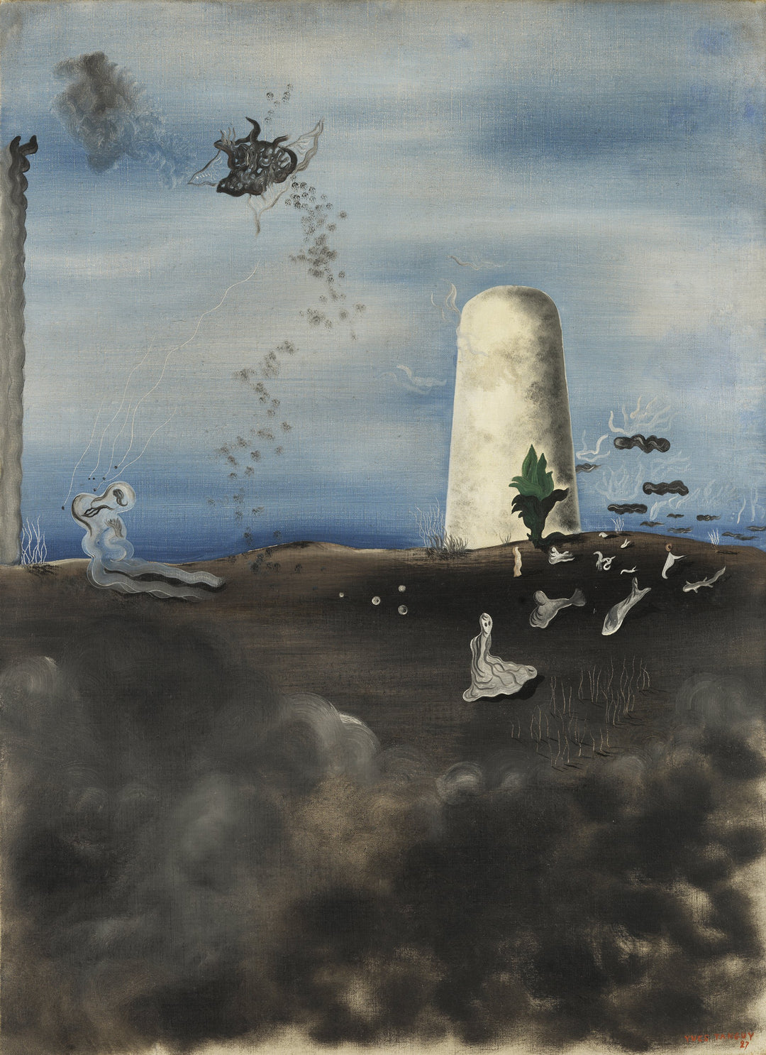 Death Stalking His Family - Yves Tanguy