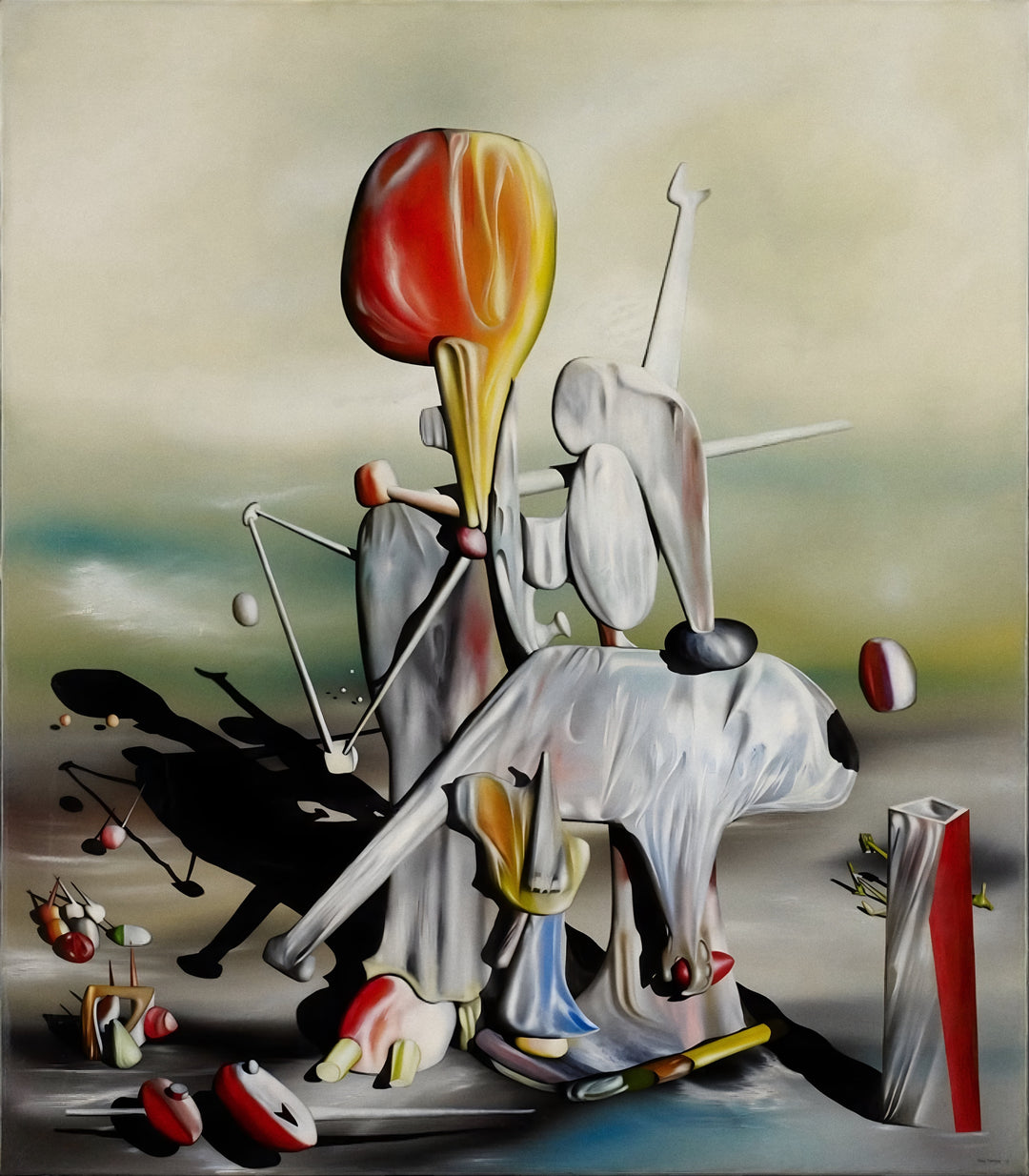 Through Birds, Through Fire, But Not Through Glass - Yves Tanguy
