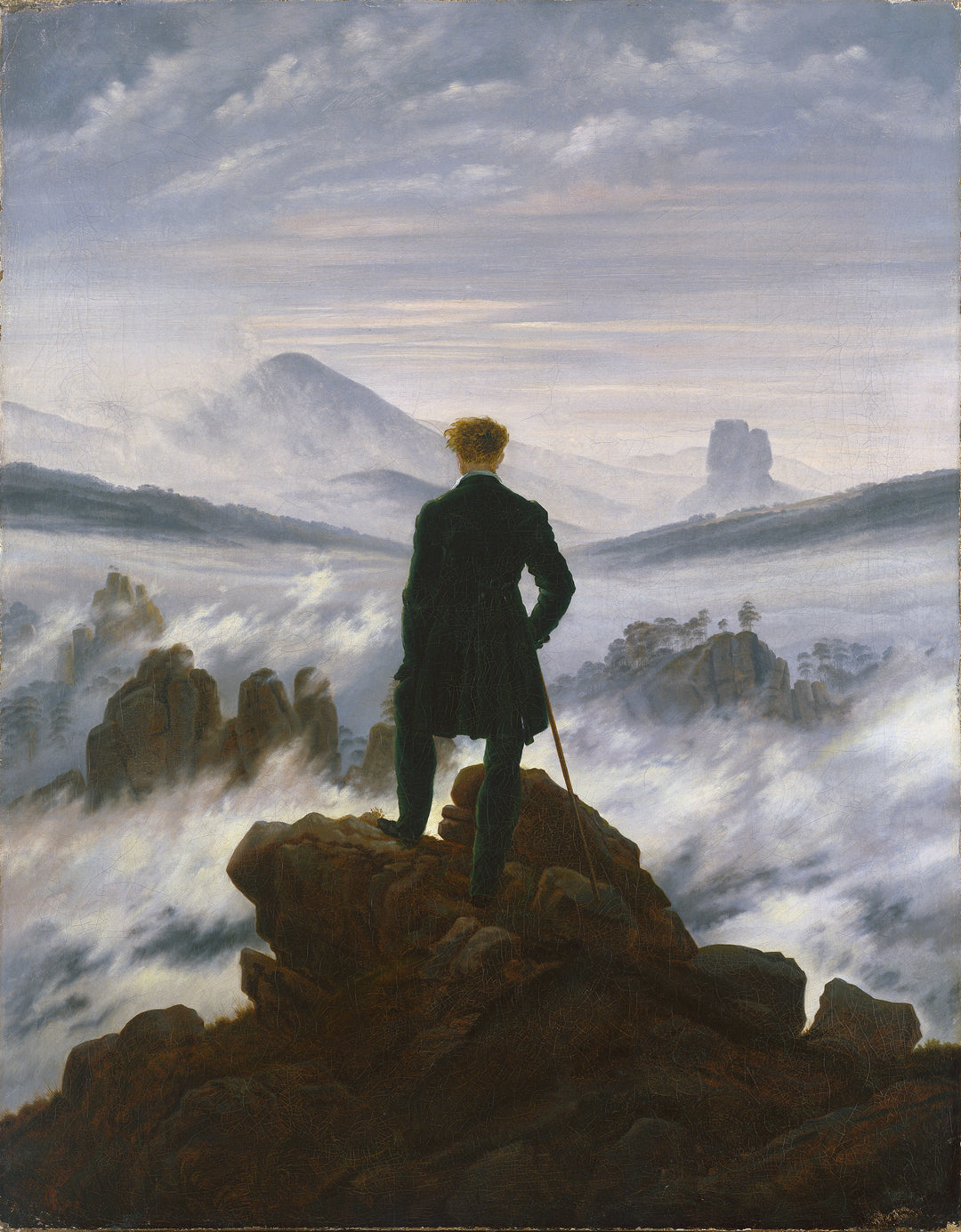 The Wanderer above the Sea of Fog - Friedrich
