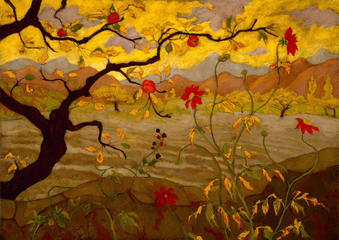 Apple Tree with Red Fruit - Paul Ranson