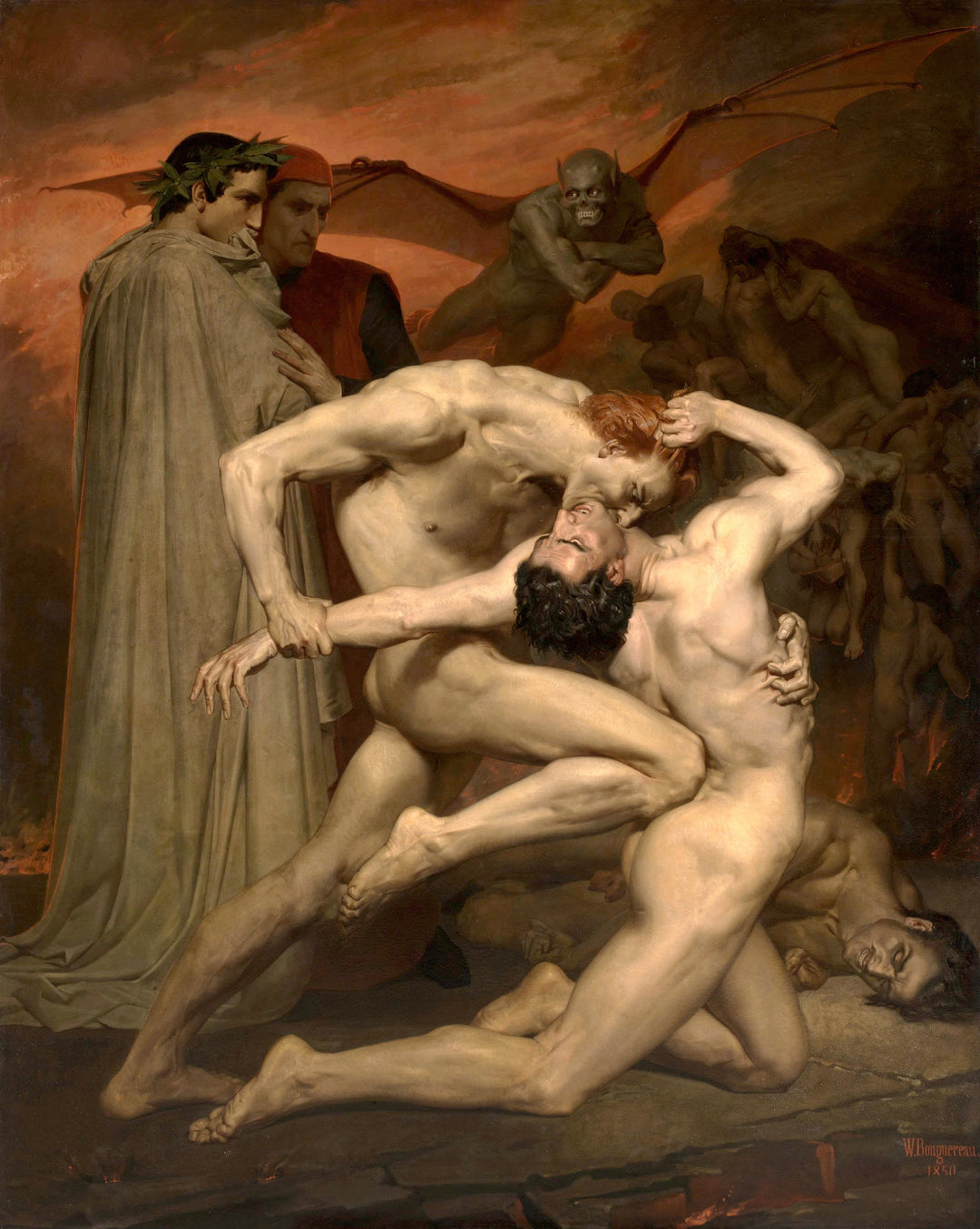 Dante and Virgil in Hell - Bouguereau