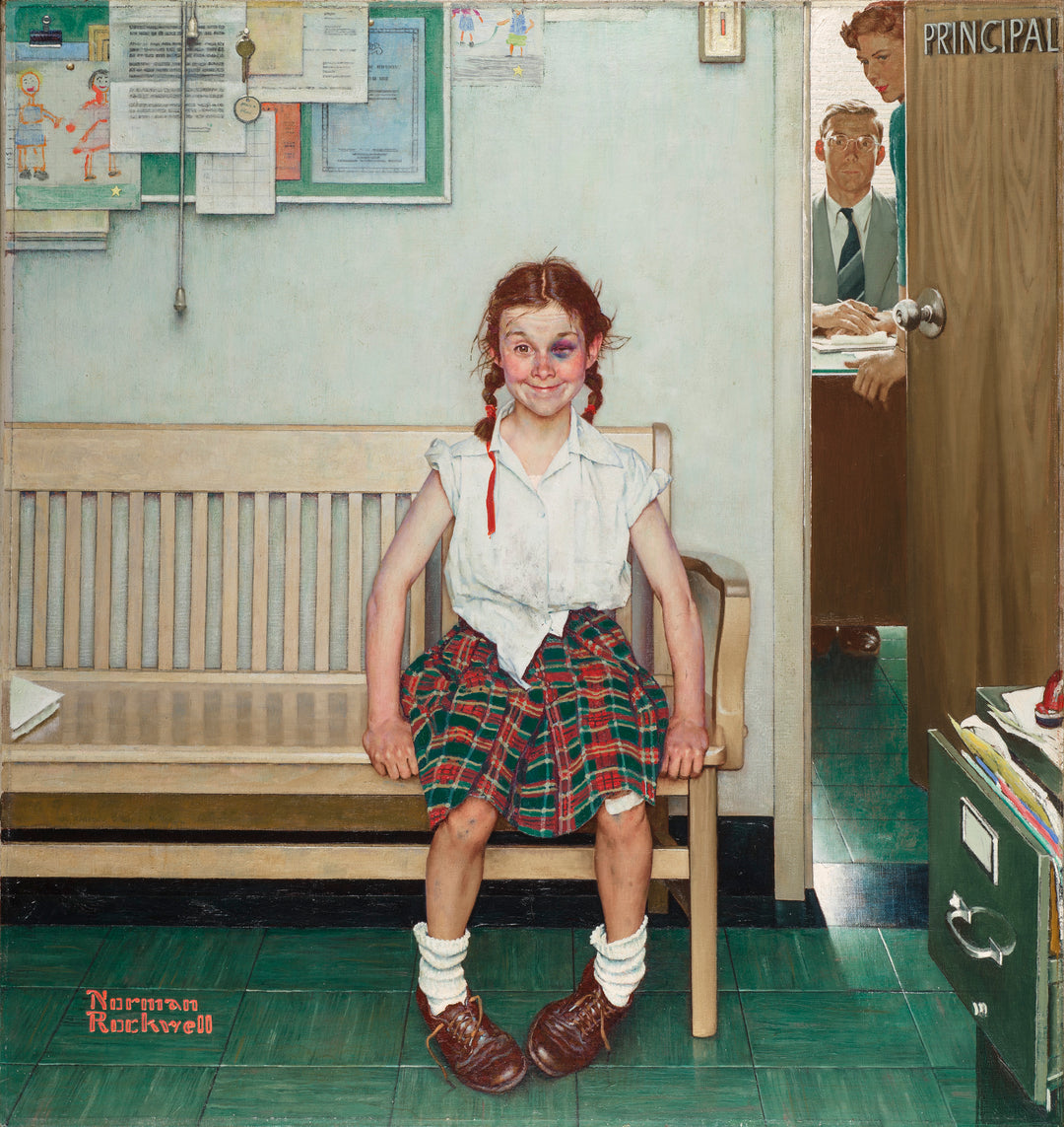 The Girl with the Purple Eye - Norman Rockwell