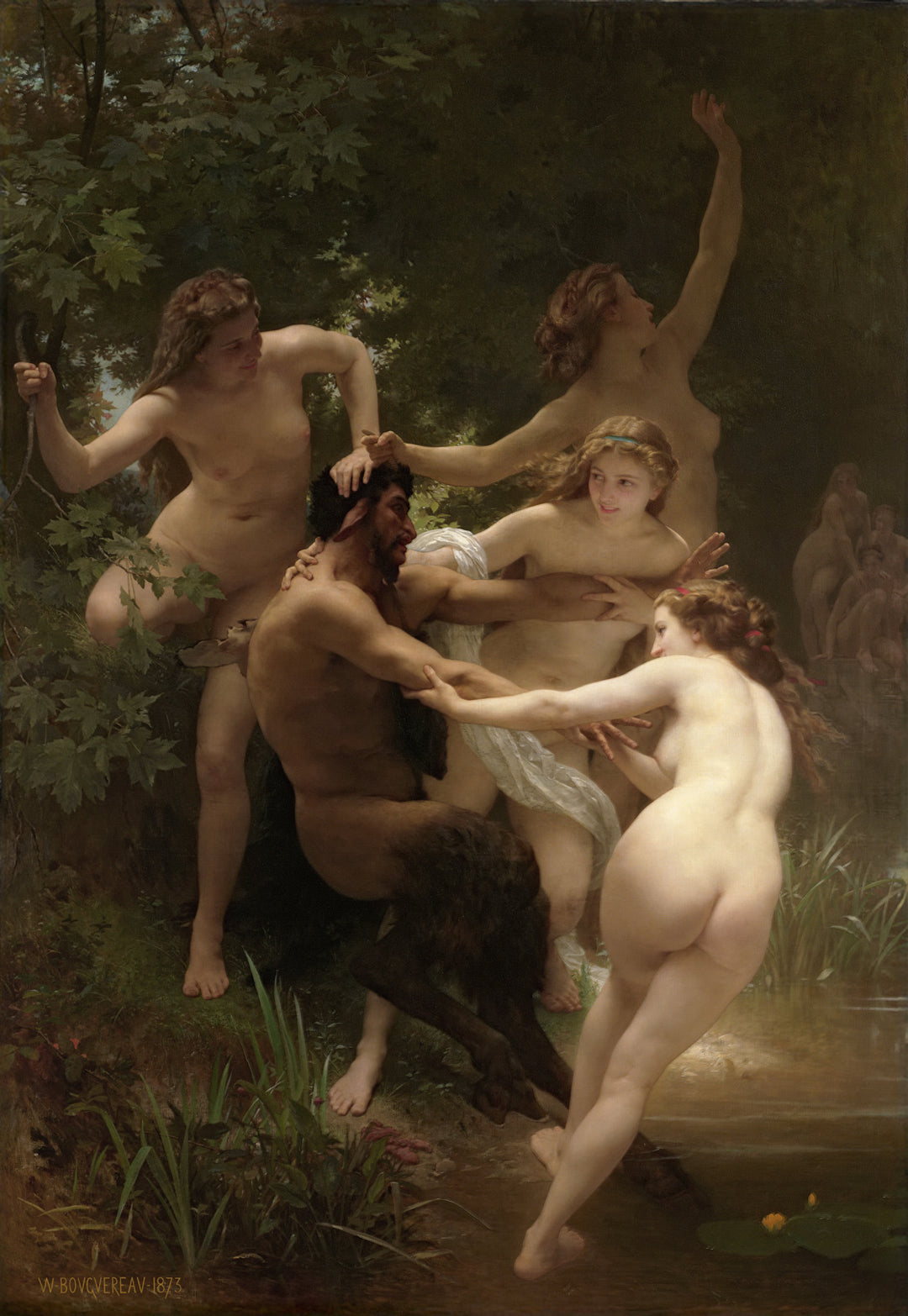 Nymphs and Satyr - Bouguereau
