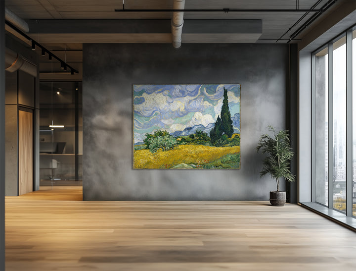 Campo de trigo con cipreses - Van Gogh