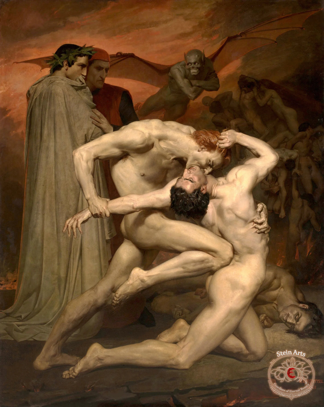 Dante and Virgil in Hell by Bouguereau