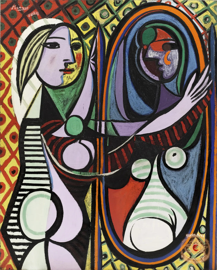 Chica frente a un espejo, Pablo Picasso