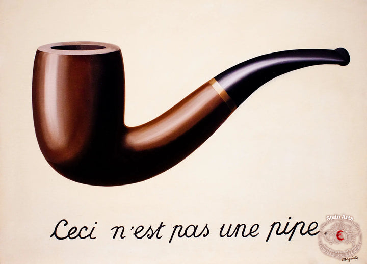 The Treachery of Images (This is Not a Pipe) by René Magritte 