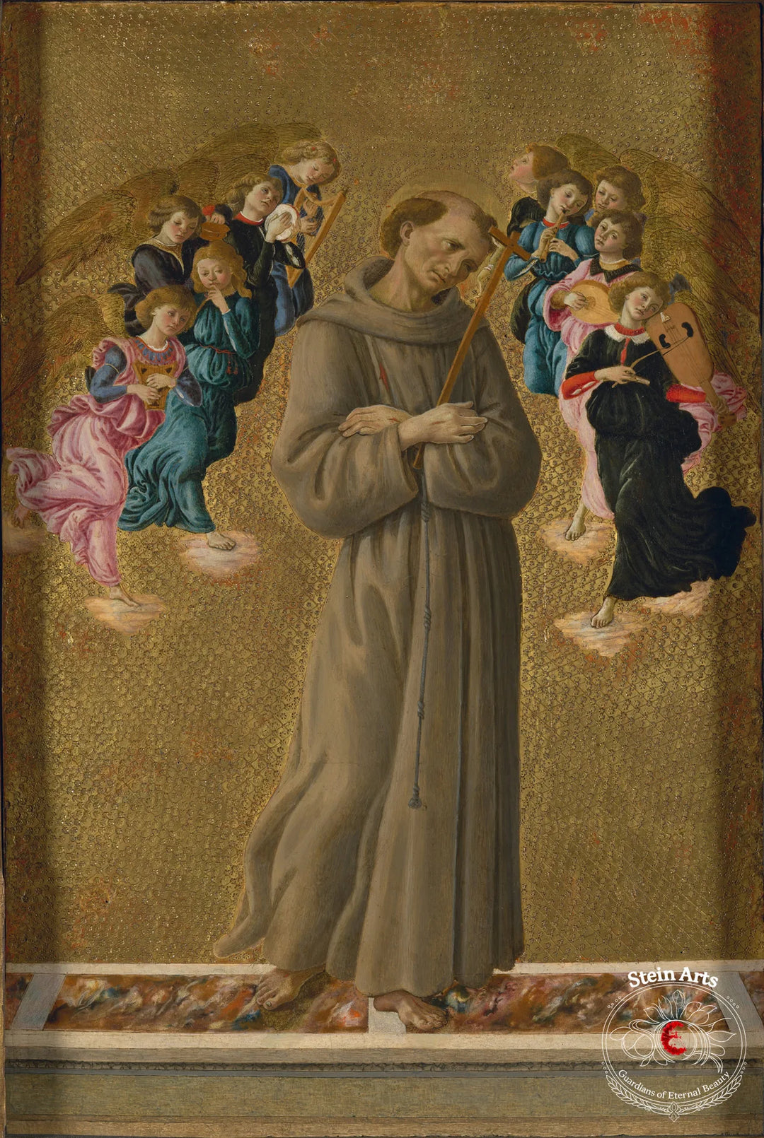 Saint Francis of Assisi with Angels by Sandro Botticelli