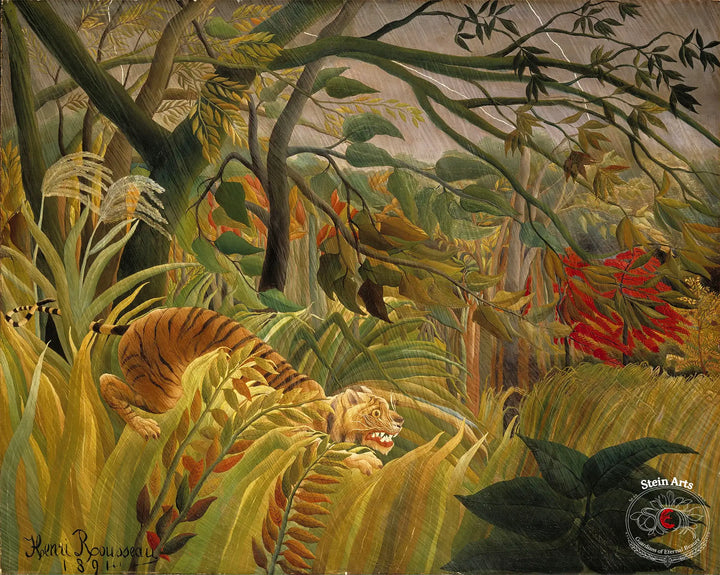 Tiger in a Tropical Storm by Rousseau