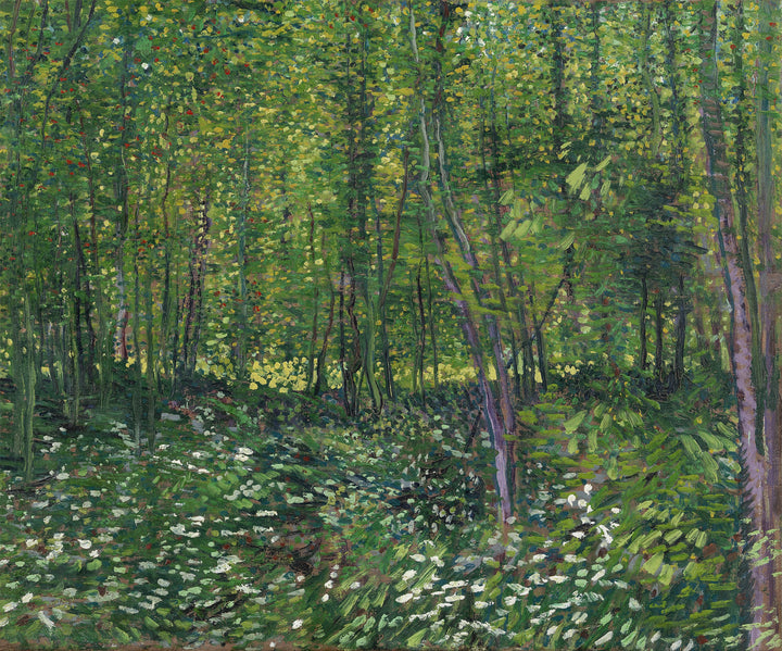 Árboles y maleza, Van Gogh